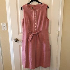 Anne Klein Sleeveless Linen Dress